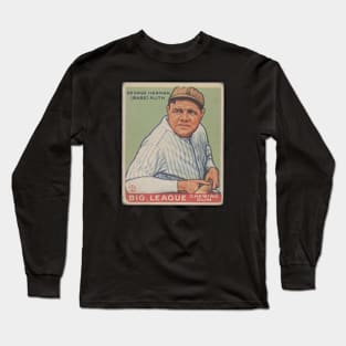 Babe Ruth 1933 Goudey (Green) Baseball Card Long Sleeve T-Shirt